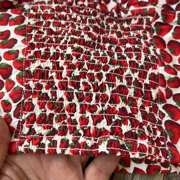 Crewcuts Girls Strawberry Summer Top Size 4-5 - Picture 5 of 7